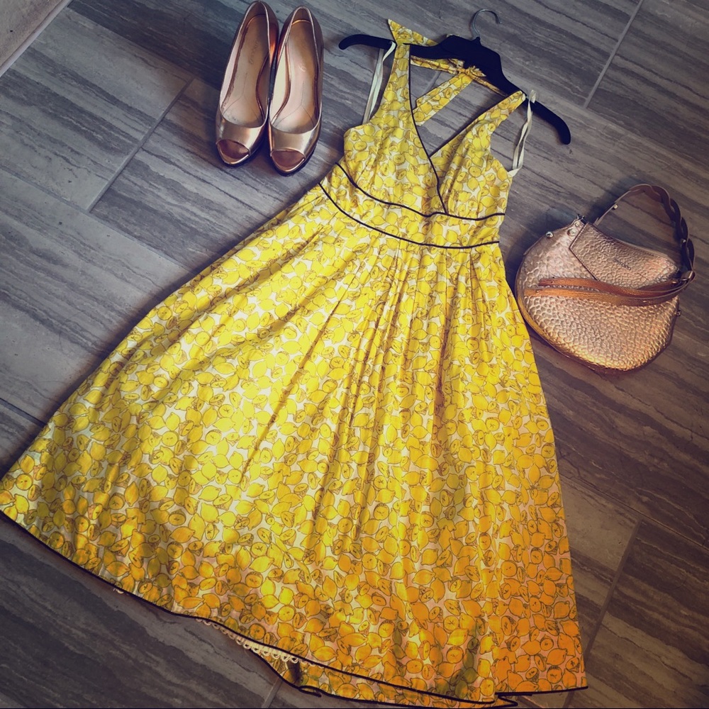 Anthropologie halter dress
